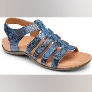 $100 NEW VIONIC BLUE BLACK GLADIATOR SANDALS ORTOPEDIC COMFORTABLE US 9